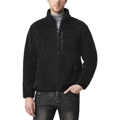 China Breathable Mens Full Zip Fleece Lined Sherpa Wind Proof Jacket for sale