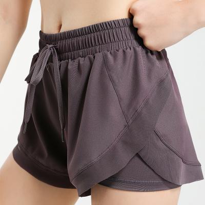 China Breathable Custom Athleisure Gym Shorts Breathable Women's Sports Trunk Running Baggys For Home Workout Fitness Ladies Sportswear for sale