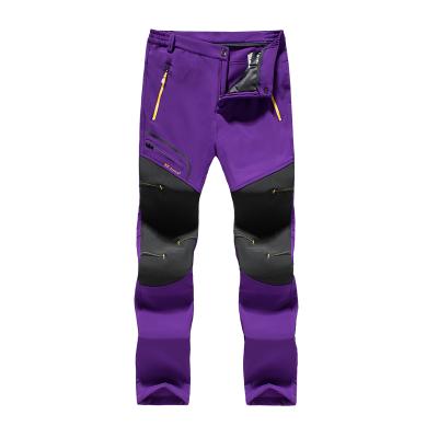 China Wholesale QUICK DRY Women's Bodywarm Outdoor Waterproof Patchwork Thick Pants Increasing Hunting Multi Pockets Trousers for sale