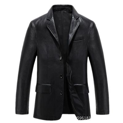 China Wholesale price good quality material men's leather jacket coat waterproof genuine lambskin style suit for sale