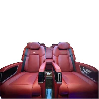 China 1.Electric Eight Way Comfort Center Armrest Color Customized Sofa Seating Interior Tuning MPV VAN RV Luxury Leather Back Limo Seat for sale