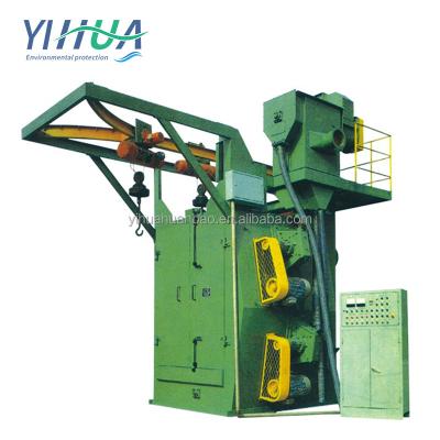 China Factory Rubber Belt Tumble Type Shot Blasting Machine For Sewing Machine Parts Surface Clean for sale