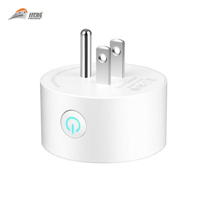 China Residential/Multi-Purpose Smart Home Plug Mini WiFi Outlet 10A Compatible with Alexa Google Assistant Voice Control Sockets USA Smart wifi for sale