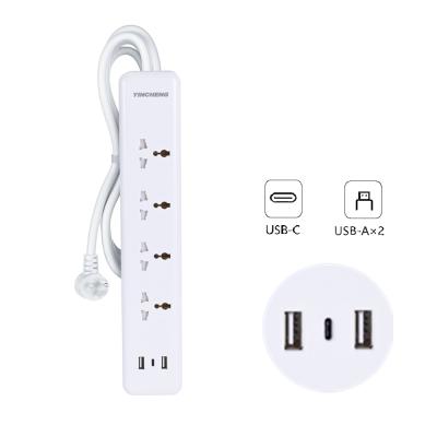 China Type-C Residential / Multipurpose Quick Charging Smart Type C Charger Usb Power Strip New Arrival Outlets for sale