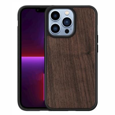 China 12 mini 11 pro XR XS Max Shockproof Wooden Phone Case Luxury Solid Wood Back Cover Case For iPhone 13 for sale