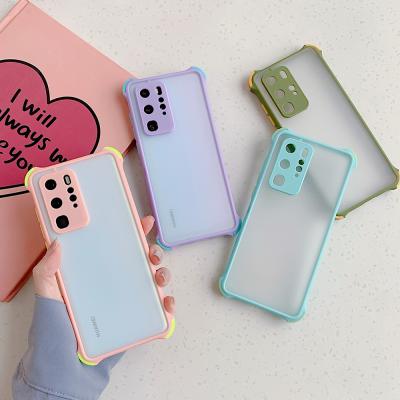 China Candy Shockproof Shockproof Case For Huawei P50 Pro P40 P30 P40+ Matte Hard PC Mobile Phone Cover Case For Huawei Mate 40 Y9 Y7A Prime for sale