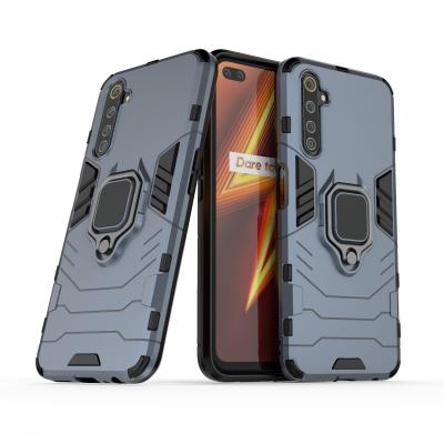 China 2 in 1 Shockproof 2 in 1 Car Magnetic TPU PC Armor Phone Case Cover For Realme 6 PRO for sale