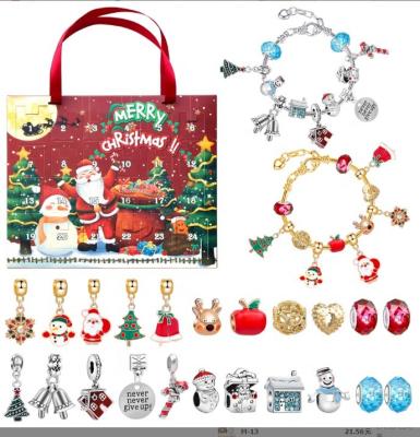 China Christmas Gift Box Blind Box Toys for 14 Years up Baby Toys DIY Advent Calendar Bracelet for sale