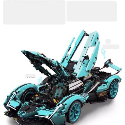 Cina Alta difficoltà Moc Assemblaggio Blocchi di costruzione Auto Giocattoli LEGO Concept Sports Car Modello in vendita