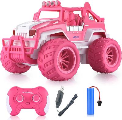 China 1 14 Scale RC Cars Off Road Monster Truck 4WD Dual Motors LED Headlight Rock Crawler for sale