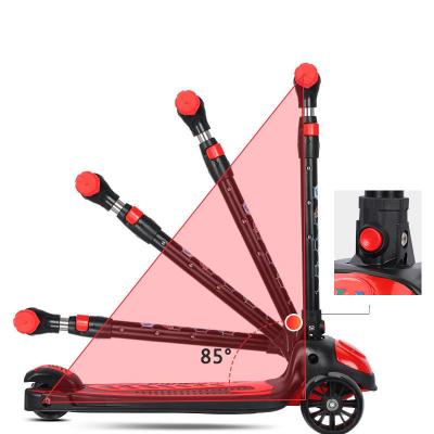 China Unisex Kick Scooter for Kids 3 Wheel 4 Height Adjustable Pu Wheels Extra Wide Deck for sale