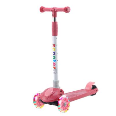 China Metal Tricycle Style Kick Scooter for Children Ages 3-12 Adjustable Height Wheels for sale