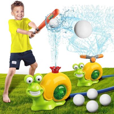 China Parent-Child Interactive Toy Plastic Summer Outdoor Snail with Baseball Rotating Sprinkler for sale