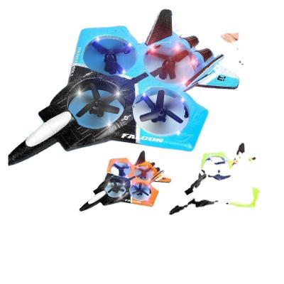 China RC Aircraft Foam UAV Model Glider Fixed Wing Combat Aircraft Colored LED Children Play Toy Plane for sale