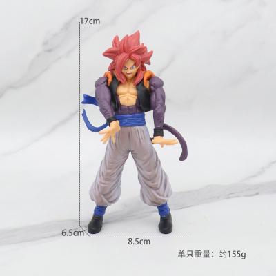 China DBZ Azul Gogeta Zamasu Vegeta Deus SS Ação Figura Boneca Brinquedo com Cabelo Azul Vegetto à venda