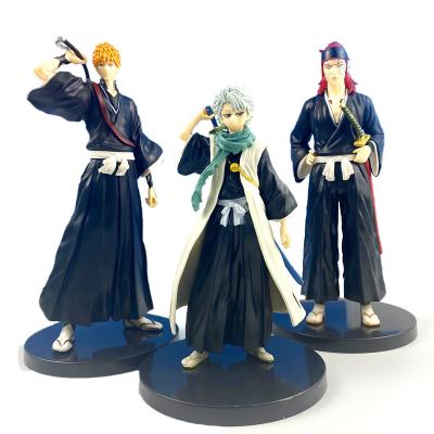 China PVC Bleach Anime Shinigami Figures Toshiro HItsugaya Kurosaki Ichigo Theme Movie TV for sale