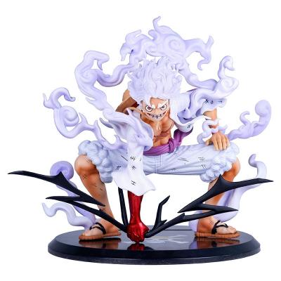 China Anime Helios 001 Fünfter Gang Nika Luffy Rote und weiße Hosen Kniebein Modell PVC Boxed zu verkaufen