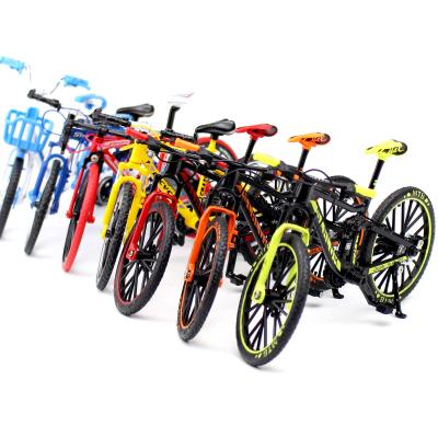 China Items Creative Alloy Bicycle Models Ornaments Mini Bicycle Metal Toy Models Collection for sale