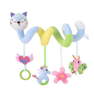 China Unisex Bed Hanging Newborn Crib Plush Cart Baby Hand Pushed Lathe Winding And Parts Toy for sale