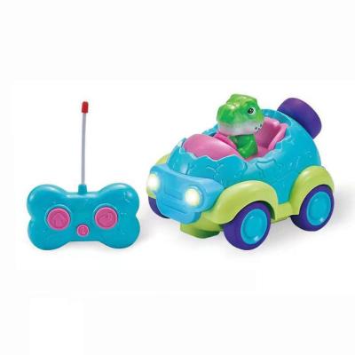 Cina Remote Control Cartoon Dinosauro Toy Car con piena illuminazione e musica Edizione per bambini in vendita