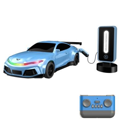 China Remote-Controlled Electric Vehicle With Charging Pile Sports Car Model Toy and Durable for sale