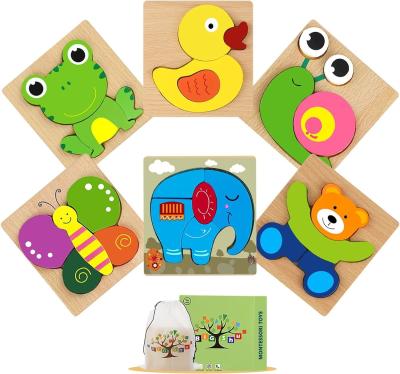 China Montessori Toddler Learning Toys Wooden Puzzles for Boys and Girls STEM Sensory Games for sale