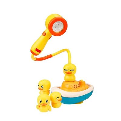 China Sommerwasser-Spielzeug ABS Unisex Gelbe Ente Elektrische Dusche Spielzeug für Baby Spaß zu verkaufen