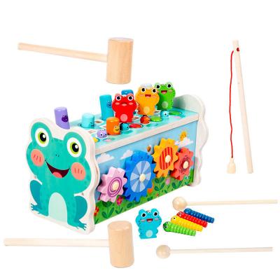 China Unisex Hammering Frog Puzzle Toy Children's Early Education Building Blocks Included for sale