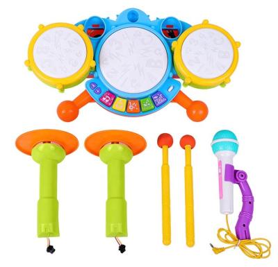 Cina Strumenti musicali per bambini colorati Set di tamburi Bambini giocattoli per l'apprendimento musicale dei bambini in vendita