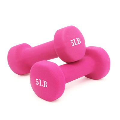 China Neoprene Dumbbell Non Slip Handle Hex Dumbbells Neoprene Dumbbell Set for sale