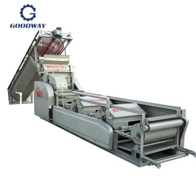 China Two-stage vegetable processing plant fragmentation cassava starch machine crushing and separating curved net type extrusion mill for sale