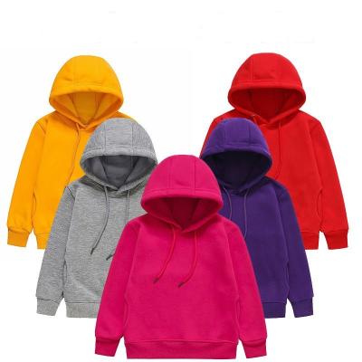 China Wholesale Anti-wrinkle Customized Logo Design Plain New Printed Pullover 100% Cotton Fleece Children Hooded Kids Hoodies for sale