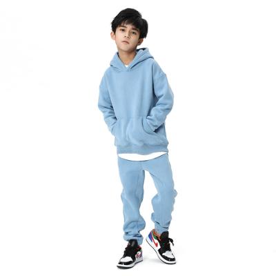 China wholesale Anti-wrinkle jogger set boy loose sports sweatsuit hoodies loungewear for sale