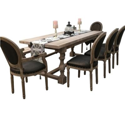 China American Style Solid Wood Solid Wood Dining Table and Chair Dining Table Pine Furniture Chair for sale