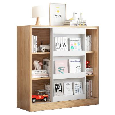 China Modern Book Toy Shelf Wood Material Kids Storage For Home Use Cartoon Baby Choice Cabinet With Movable Shelf Furniture for sale