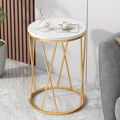 China Modern Modern Round Style Stainless Steel Living End Table Coffee Side Table for sale