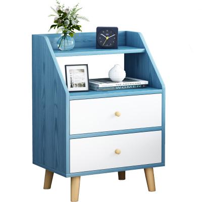 China Nordic simple modern mini small bedroom nightstand multifunctional storage bedside table with 1 drawer for sale