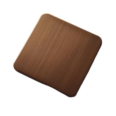 China Manufacture quality assurance 304 decoration and SB rose gold color stainless steel sheet for elevator and external decoration for sale