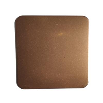 China Decoration and workmanship good quality pvd color rose gold pearl blast stainless steel sheet for wall door or elevator decoration for sale