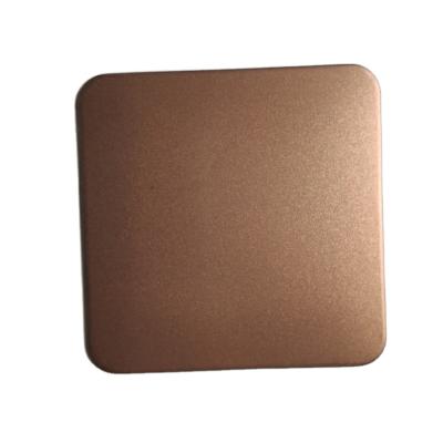 China Factory direct sale 304 pearl blast color bronze/copper color stainless steel decoration and sheet for elevator and external decoration for sale