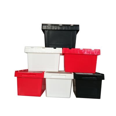 China Solid Packaging Recycled Materials 30L Tote Type Plastic Material Collapsible for sale