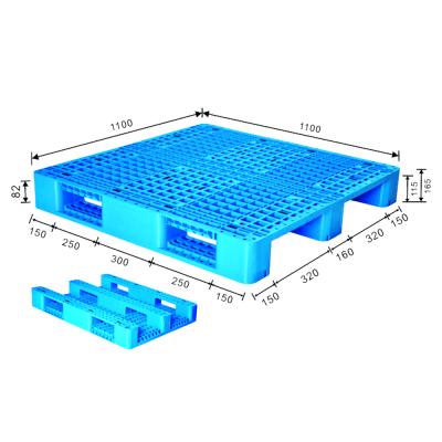 China Heavy Duty Plastic Grid Single Faced HDPE Stackable Pallet for sale