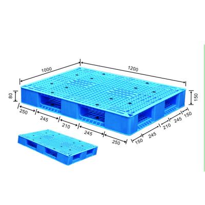 China Double Faced Two Bases 1200x1000 High Quality Durable Plastic Euro Pallet For Sale for sale