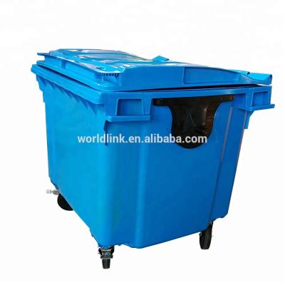 China Sustainable Plastic Recycling Outdoor Open Top Trash for sale