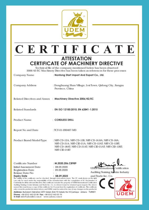 CE - Nantong Start Import And Export Co., Ltd.