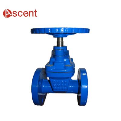 China Water Clear or BS5163 A/B DI Ductile Iron Mid Rise Resilient Seat Flange Water Gate Valve With Handwheel for sale