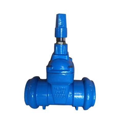 China Non-rising Resilient Seated General Stem Plug End Gate Valve For PVC / DI Pipe for sale