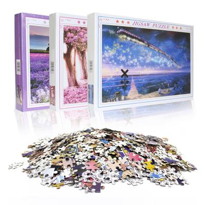 China Jigsaw Puzzle Type Sublimation Paper Cartoon Toy High Quality Custom Landscapes for sale