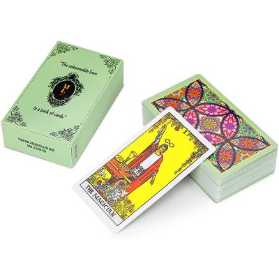 China Entertainment High Quality Printed Custom Design Cardboard Box Paper Divination Mysterious Witches Tarot Cards for sale