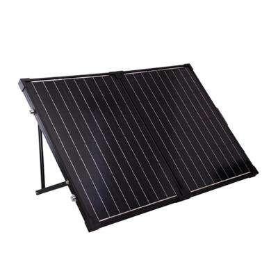 China 120 Watt schwarze Solar-PV-Platten/faltbarer Sonnenkollektor mit Metallgriff zu verkaufen